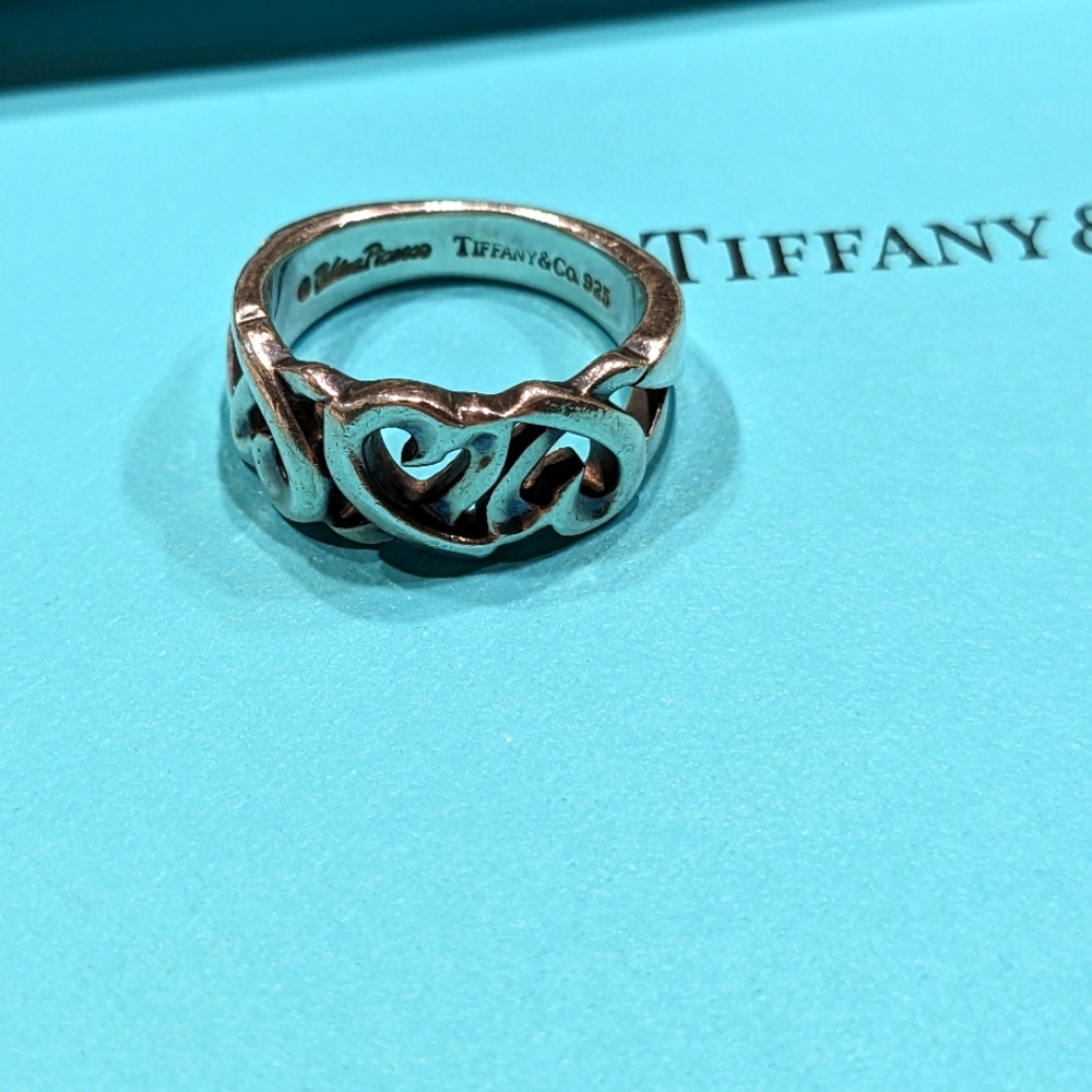 TIFFANY & CO. PALOMA PICASSO 925 Silver ring, size 6 EUC - Picture 4 of 5